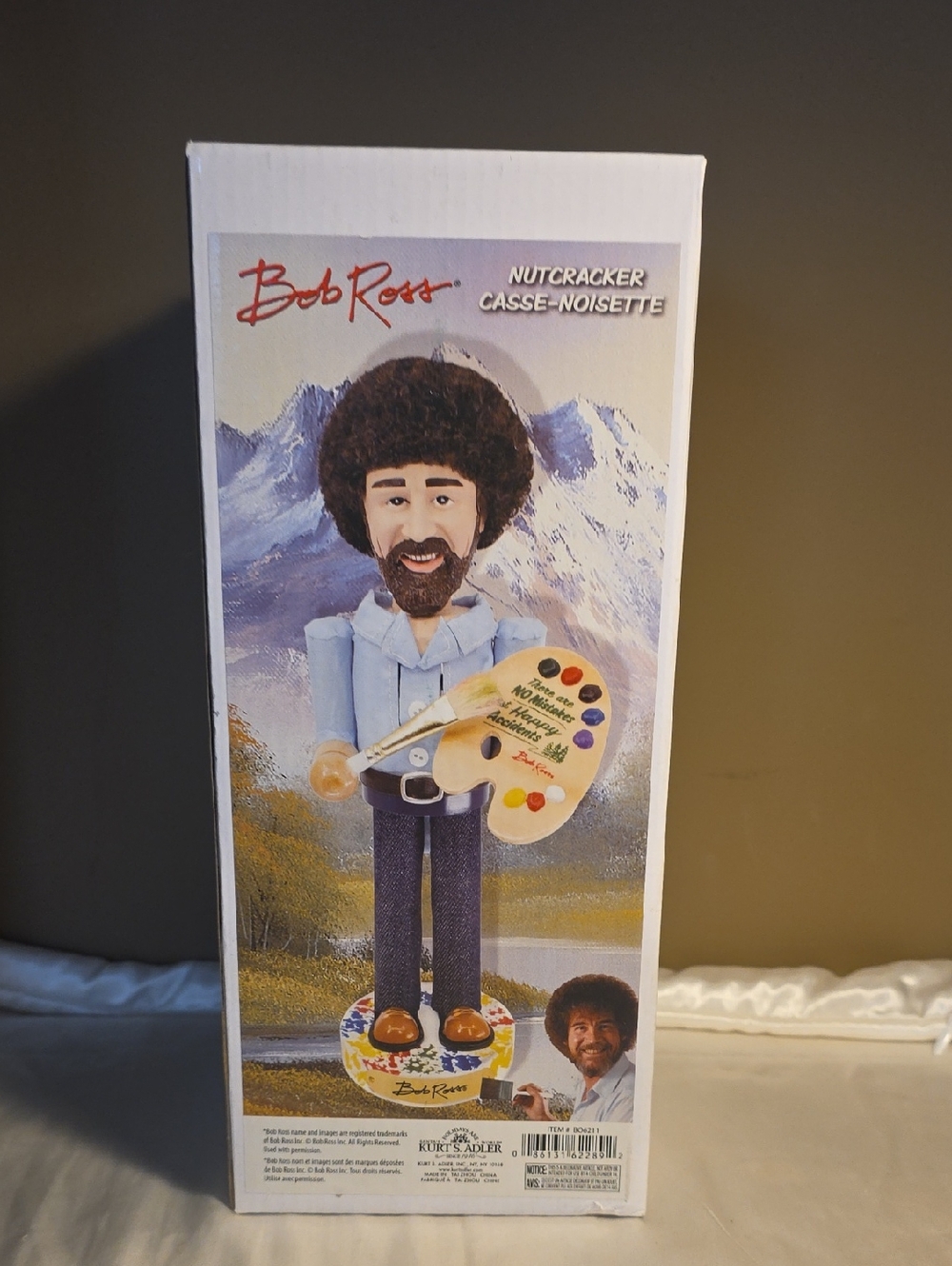 Bob Ross Nutcracker - Light Blue Shirt, Brown Hair
